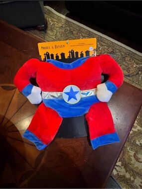 Red and Blue Superhero Dog Costume-Large